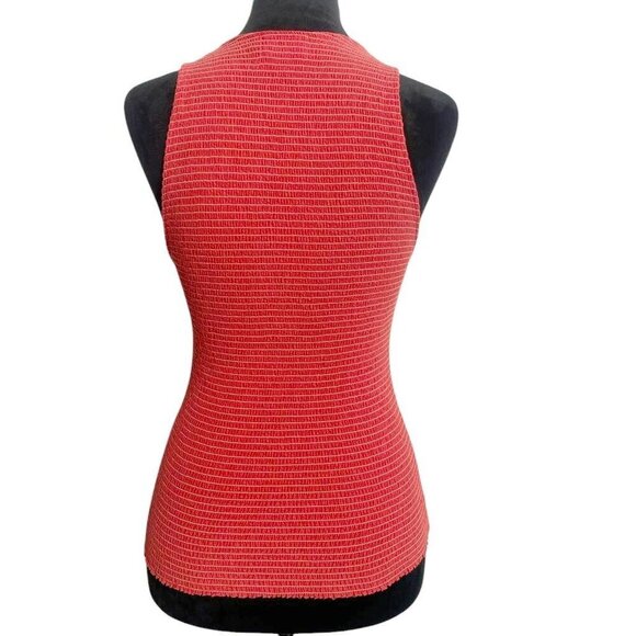 Nation LTD Size Medium Christine Smocked Tank Stripe - Picture 7 of 8